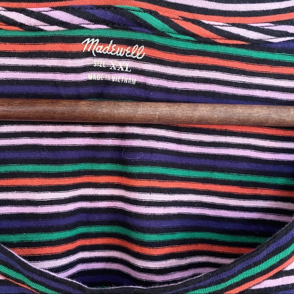 Madewell NWOT Stripe Muscle Pocket Sleeveless Tank - Picture 5 of 11